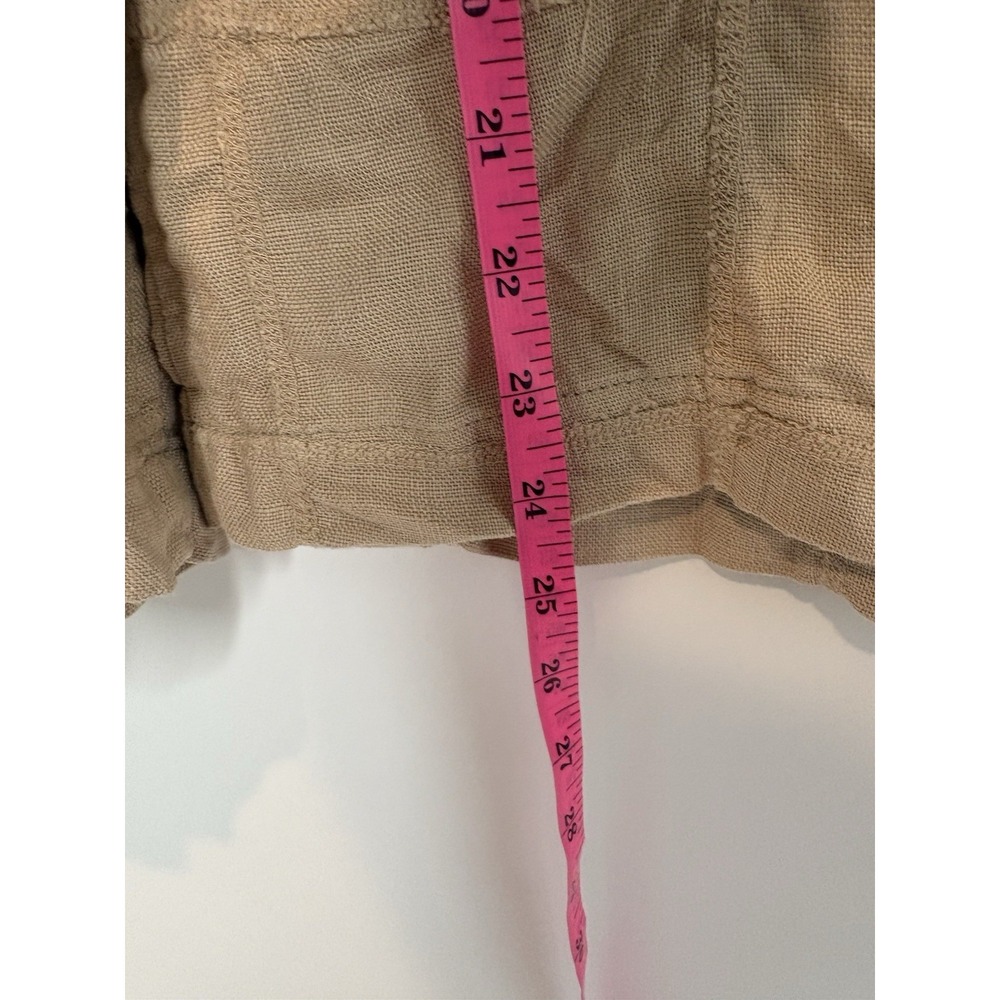 Jungmaven 100% Hemp Straight Leg Pull On Elastic Pants Tan Boho Womens Small - Picture 9 of 11
